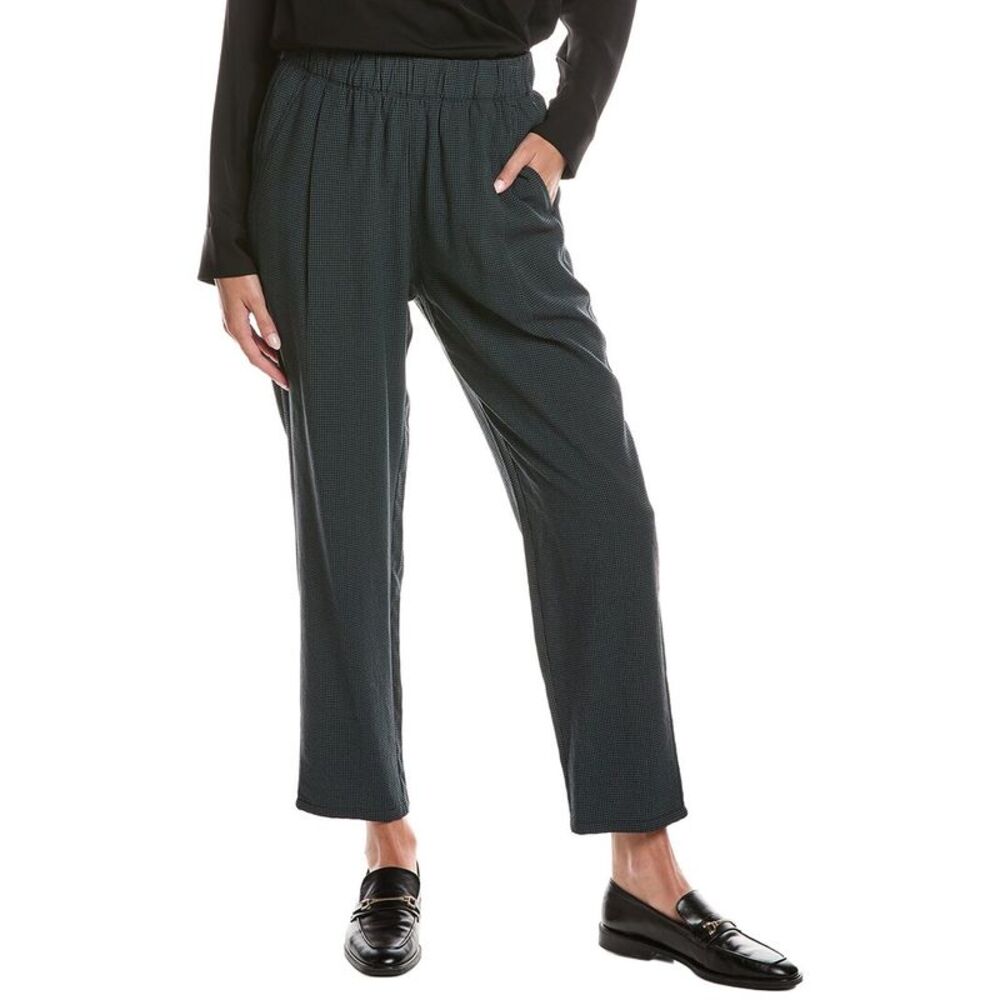 Eileen Fisher Womens  Tapered Ankle Pant, Blue